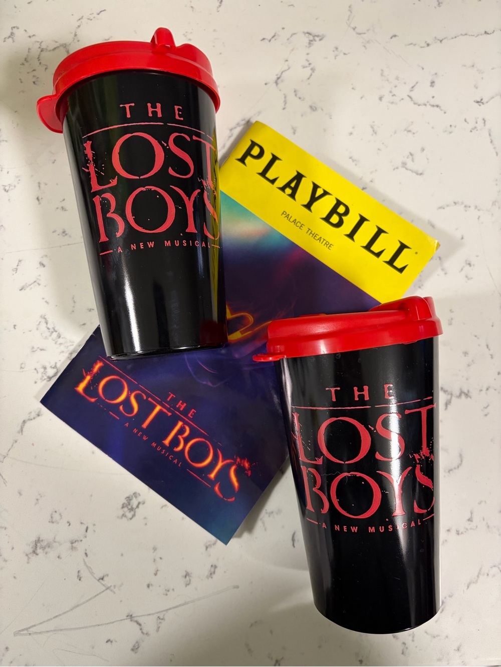 The Lost Boys Reusable Tumbler Broadway collector original cast Playbill vampire